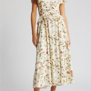 Nordstrom Pink and Orange Scoop Neck Sundress